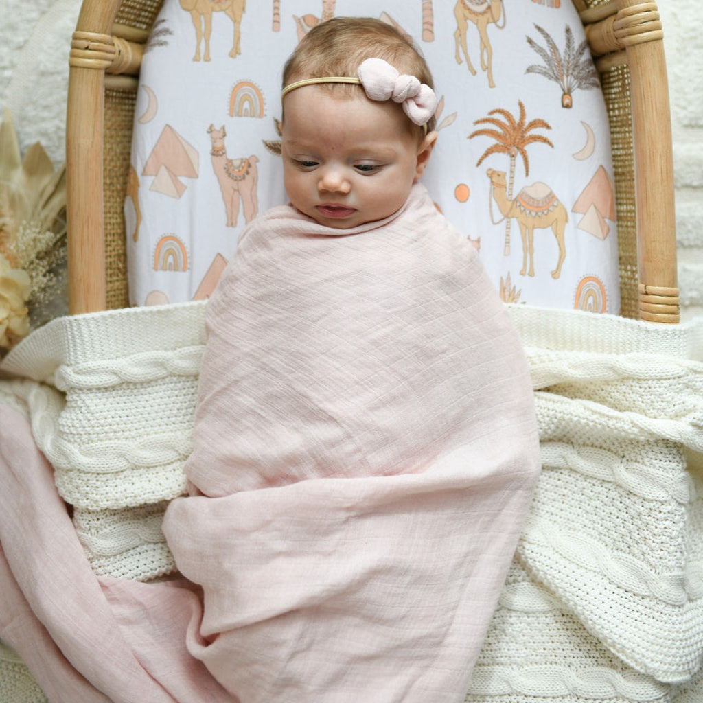 Size of discount muslin baby wrap